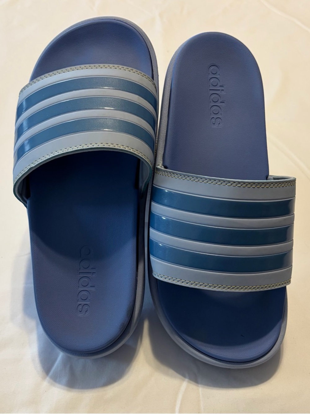 adidas Blue Light Blue Slide Sandals